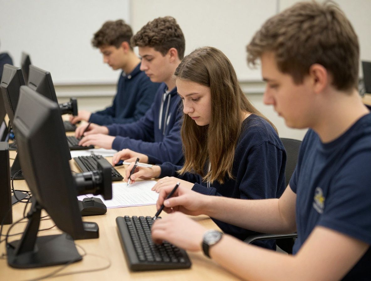 Студенты журналистики на практическом занятии: работают с профессиональной видеокамерой в учебной студии под руководством преподавателя